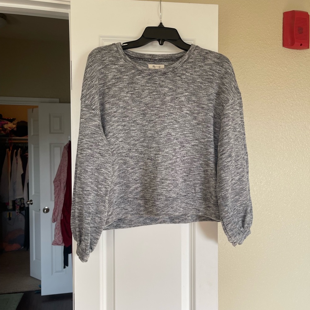 Madewell Black and White Knit Sweater